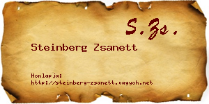Steinberg Zsanett névjegykártya
