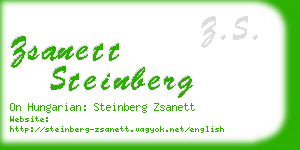zsanett steinberg business card